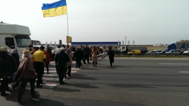акция протеста на Окружной дороге