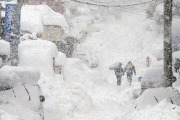 зима снег заторы стихия метель