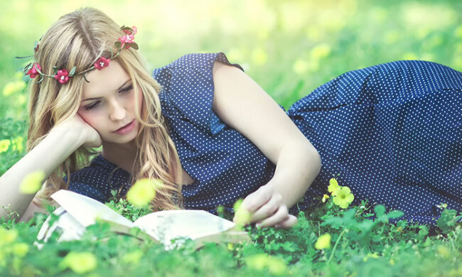 гороскоп на 8 апреля девушка, весна, чтение, книга, отдых