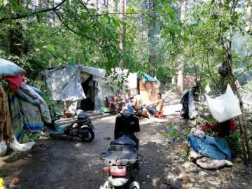 Счетчик пошел: цыганам в Голосеевском парке дали время на побег, будет большая чистка