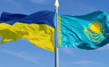 флаги, украина, казахстан