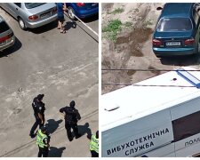 в Киеве мужчина угрожал гранатой в банке