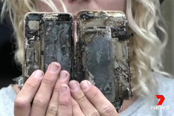 Последний iPhone стал причиной пожара в машине (фото)