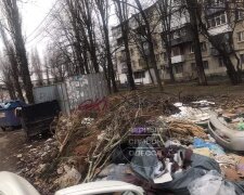 В Одессе жители многоэтажки загадили улицу, кадры: "Как им из окон такой пейзаж?"