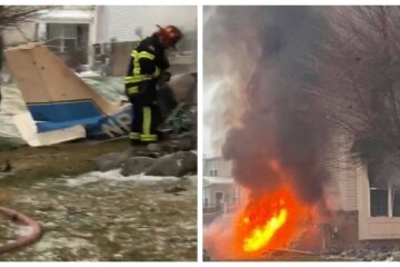Самолет рухнул на жилой дом, кадры с места трагедии и что известно о погибших: "Превратился в руины из пепла"