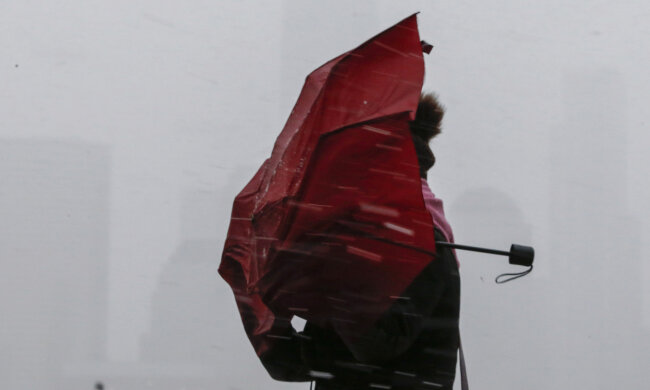 Вітер, ураган, сніг, погода, зима, Getty Images