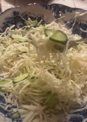 салат з капустою, рецепт