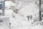 зима снег заторы стихия метель