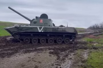 оккупанты, российский танк, враг, война