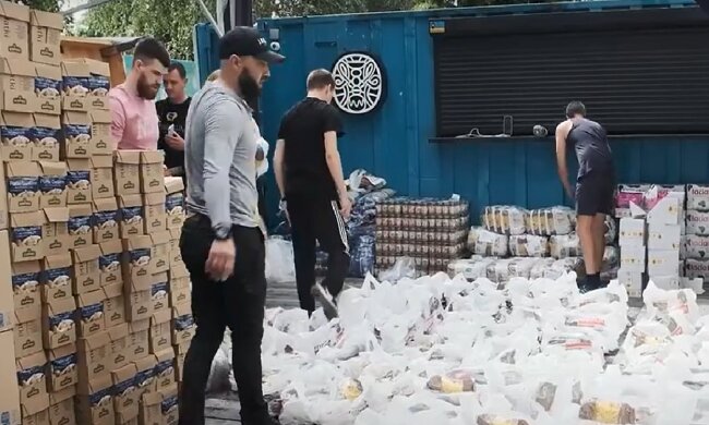 Безкоштовні продукти для ВПО у Полтаві