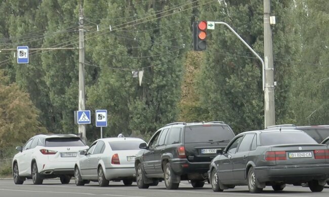 ограничение движения в Полтаве
