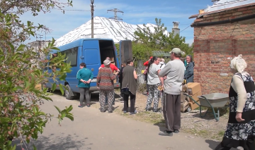 Гуманітарна допомога для пенсіонерів у Харківській області