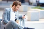 чоловік, день ангела, смартфон