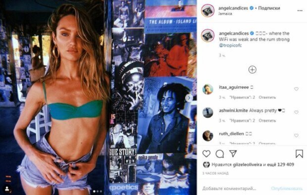 Взмокшая Кэндис Свейнпол из Victoria’s Secret полностью разделась ради эффектных кадров: "Сияй, прекрасный бриллиант"