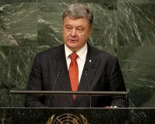 Petro Poroshenko, President of Ukraine addresses a plenary meeting of the United Nations Sustainable