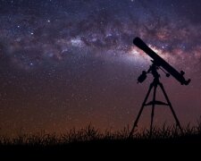 телескоп, небо, звезды