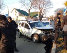 Відео жорсткої аварії, яку влаштували Копи на службовому авто: "Не пропустили BMW X5"