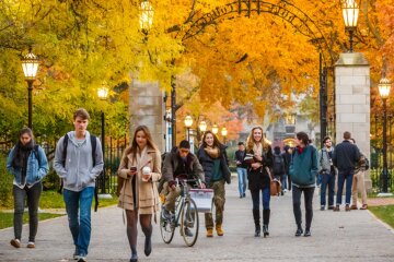 осень, люди, погода