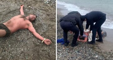Збоченець чіплявся до дітей на пляжі в Одесі, його довелося рятувати копам: відео з місця