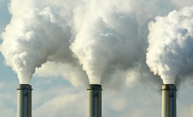 завод, выбросы, углекислый газ