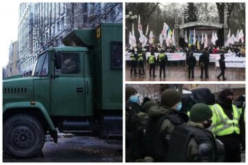Киев парализовали пробки, на улицах силовики и полиция: куда не добраться