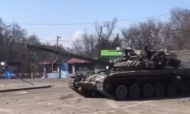танк, российская техника, война, Мариуполь