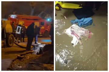НП в Одесі, потік води хлинув на вулицю і затопив житловий будинок: з'явилося відео