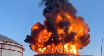 пожар, российская нефтебаза