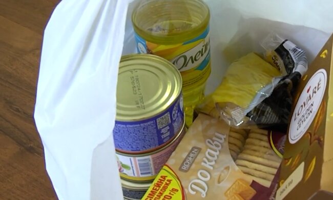 Безкоштовні продукти для ВПО у Запорізькій області