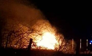 Пожар охватил могилы павших украинских Героев на Донбассе, кадры: подозревают умышленный поджог