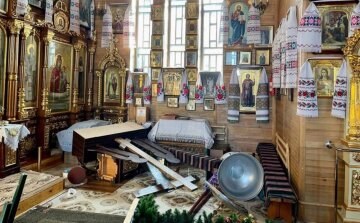 На священника Винницкой епархии УПЦ напали с ножом, кадры: "были вынуждены применить оружие"