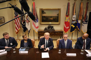 President Trump Holds Listening Session With VA Secretary Shulkin And Veteran Organizations