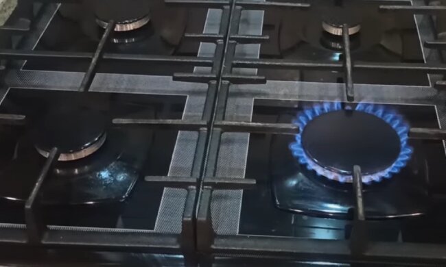 газ, газ на плите