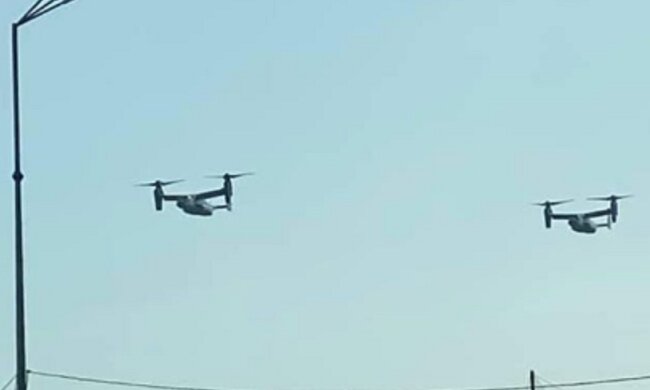 Над Києвом помітили військову авіацію США: вражаюче відео