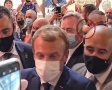 В президента Франции швырнули яйцом, момент атаки попал на видео: "Да здравствует революция"
