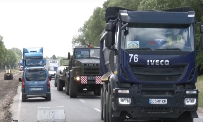 Ограничение движения транспорта в Харькове
