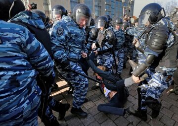 полиция, Россия, митинг