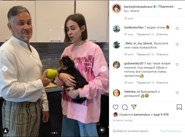Юная "жена" Эктора Хименес-Браво из "Мастер Шеф" неожиданно попала в кадр: "Что за девочка?"