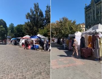 "Как на 7 километре": в центре Одессы появился стихийный рынок, кадры позора