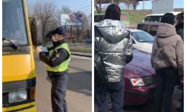 "Як дістатися на роботу?": в Одесі копи увірвалися в маршрутку і вигнали пасажирів, відео