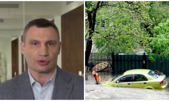 Київ повністю затоплено, машини йдуть під воду, але Кличко все пояснив: "Вітер зриває листя"