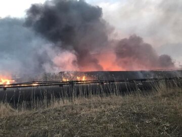 Пожежа, Луганська область
