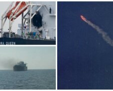 Российские ракеты поразили три иностранных судна в Черном море: одно затонуло