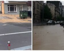 Центр Києва залило окропом і брудом, люди не можуть пересуватися: кадри катастрофи