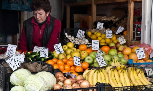 розничная торговля прилавок продукты