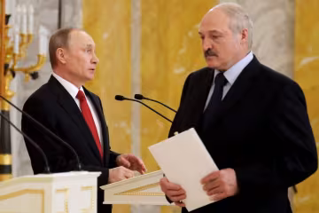 Александр Лукашенко и Владимир Путин