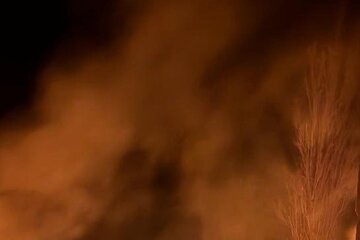 пожар после атаки