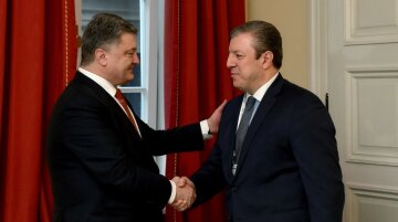 порошенко и премьер-министр Грузии Георгий Квирикашвили