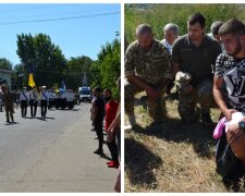 "На колінах і під звуки маршу": сотні людей попрощалися з героєм на Одещині, фото