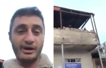 Вірменський військовий вилаявся на російських "миротворців", відео: "Це не ваше, ви з нами не стояли"